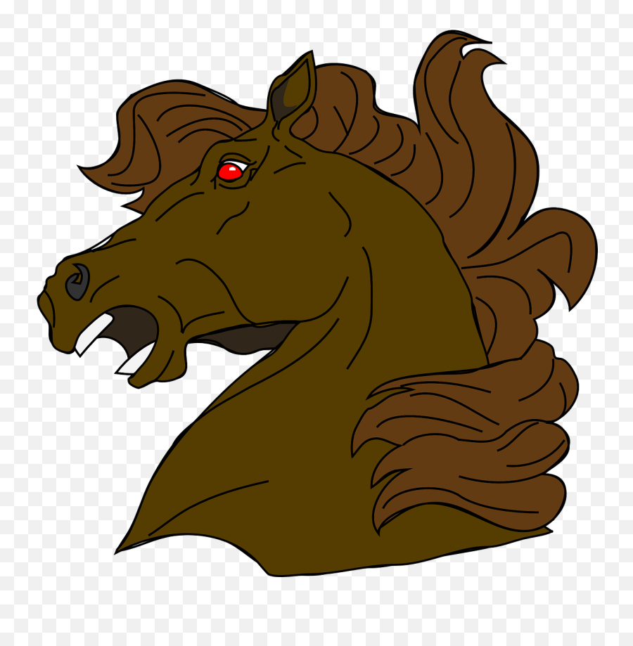 Horse Looking Evil Stallion Teeth - Horse Head Emoji,Hand Horse Horse Emoji