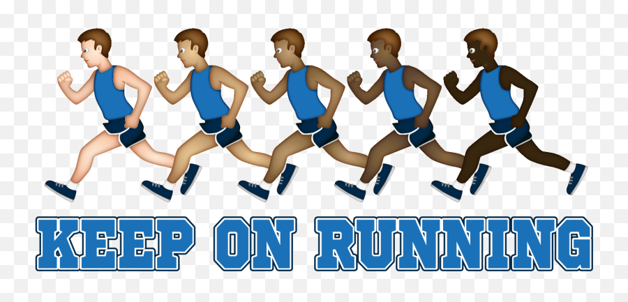 Emoji - 100 Metres Hurdles,Running Man Emoji