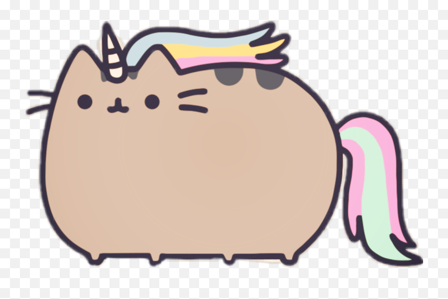 Freetoedit Pusheen Cat Unicorn Kawaii - Pusheen Cat Emoji,Pusheen Cat Emoji