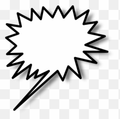 Speech Bubble Balloon - Spiky Png Emoji