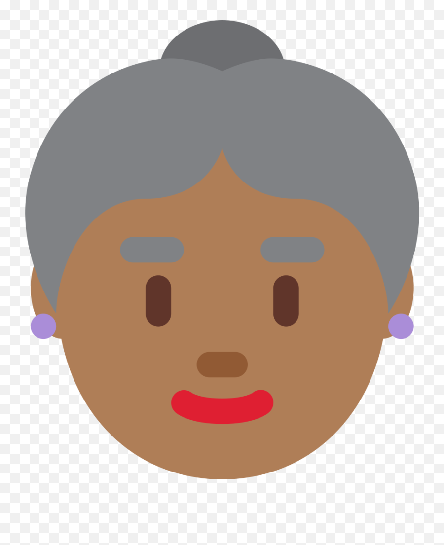 Twemoji2 1f475 - Illustration Emoji,Dark Skin Emoji