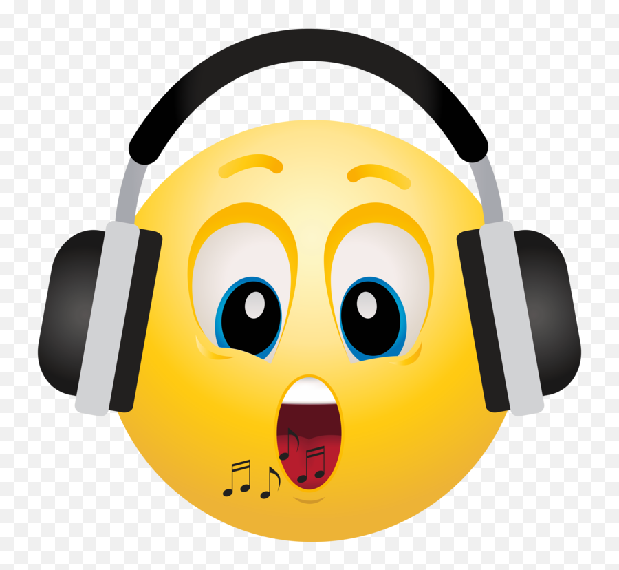 Download Free Png Headphone - Headphones Emoji Black Background,Emoji Headphones