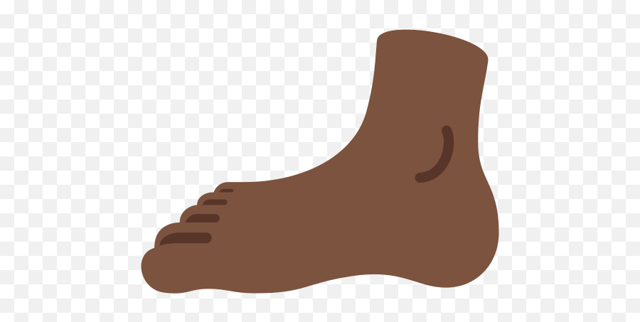 Foot Dark Skin Tone Emoji - Black Foot Emoji,Foot In Mouth Emoji