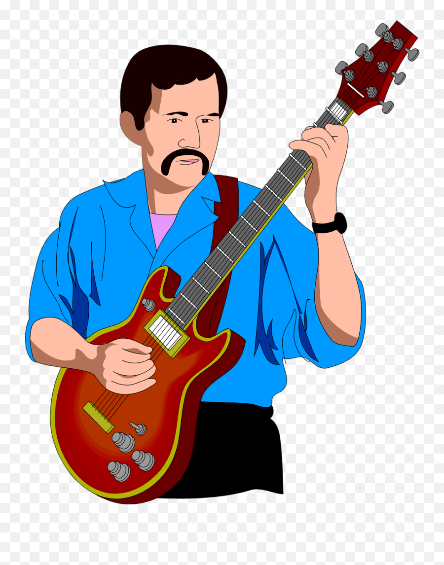 Free - Guitar Man Clipart Png Download Full Size Clipart Man Playing Guitar Clip Art Emoji,Emoji Guitar