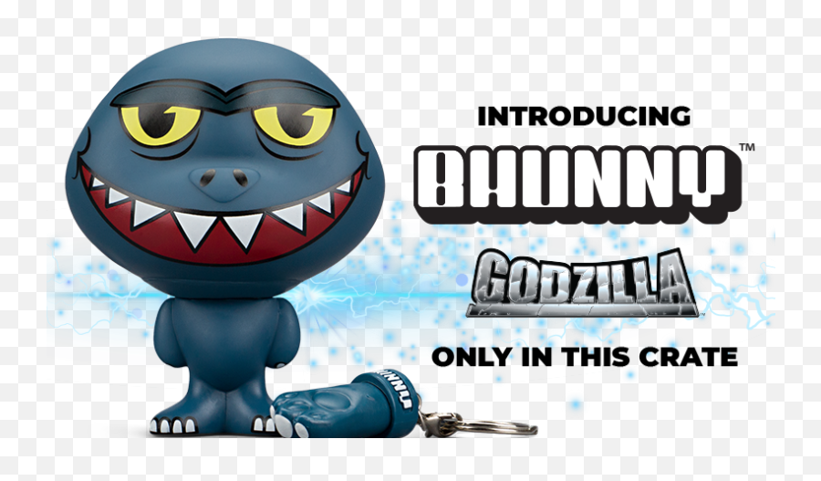 Godzillatoho Collectibles - Kaiju Battle Godzilla Bhunny Emoji,Fists Up Emoticon