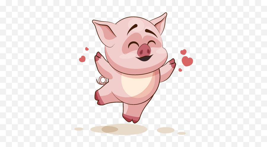Adorable Pig Emoji Stickers - Emoji,Pig Emoji Png