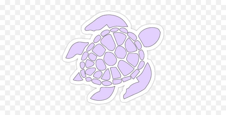 Turtle Purple Aesthetic Sticker By Punk Corn - Pastel Purple Aesthetic Stickers Png Emoji,Turtle Emoji