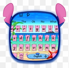 Pink Monster Keyboard Theme - Teclado De Stich Emoji,Stitch Emoji