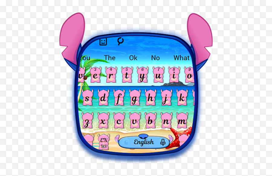Pink Monster Keyboard Theme - Teclado De Stich Emoji,Stitch Emoji