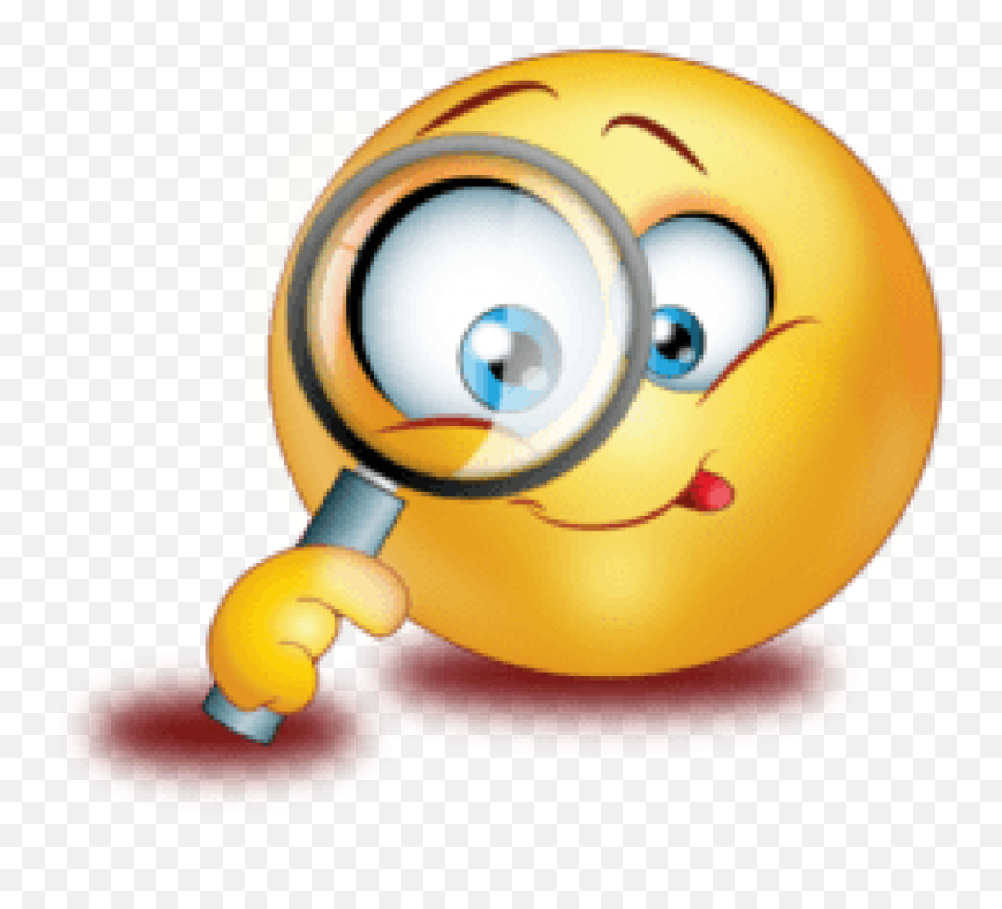 Emoji Dear Boss I Quit - Smiley Magnifying Glass Emoji,Shadow Emoji