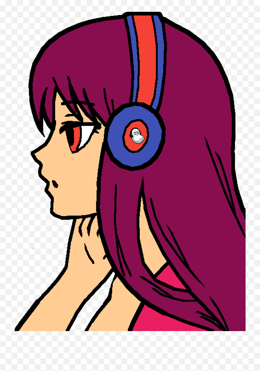 Shes Riding A Skateboard While Listening To Music - Anime Emo Drawing Emoji,Anime Emotion Symbols