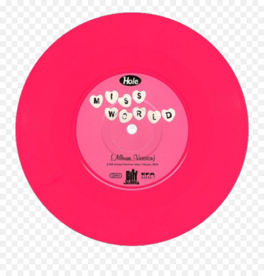 Vinyl Retro Hotpink Pink Cd Sticker - Vinyl Hole Courtney Love Emoji,Vinyl Emoji