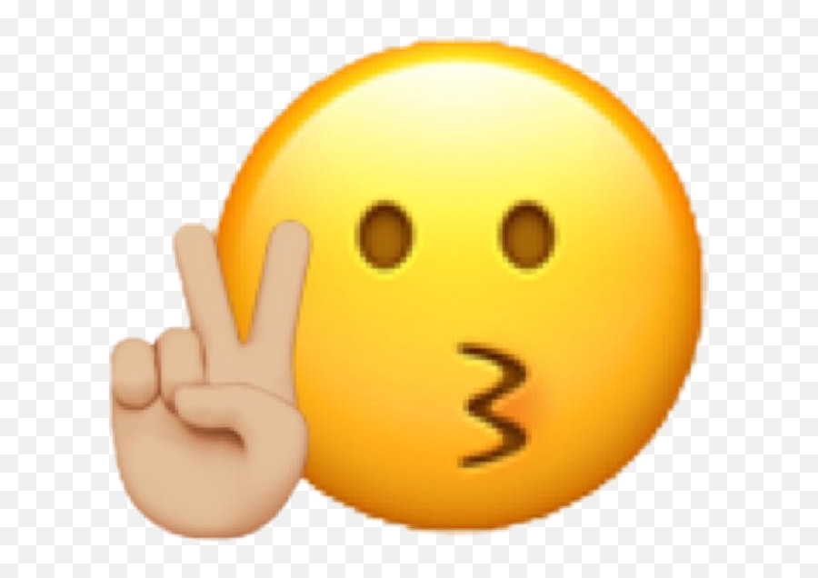 Emoji Meme Peace Iphoneemoji Sticker - Duckface Und Peace Sign,Peace Emoji Iphone