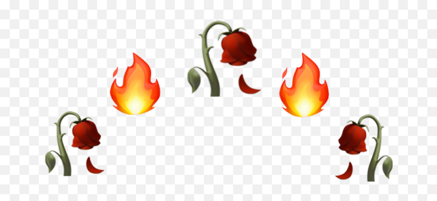 Freetoedit Emojis Emoji Crown Emojicrown Rose Droopingr - Transparent Emoji Crown,Lit Emoji Png
