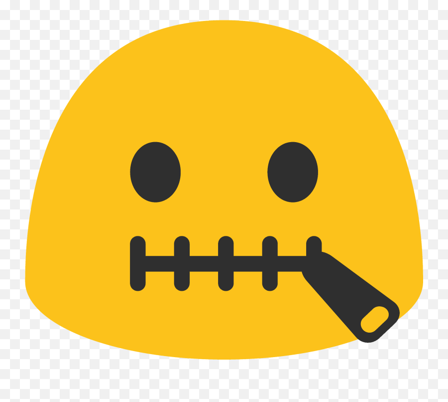 Zipper - Android Zipper Mouth Emoji,Emoji With Zipper Mouth