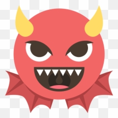 Emojione 1f47f - Emoji Capeta,Tooth Emoji
