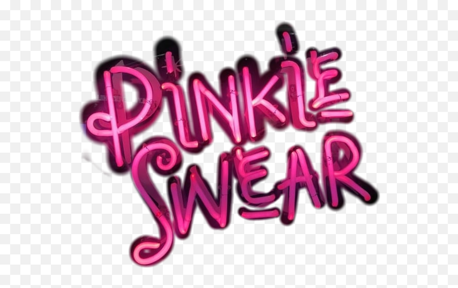 Pinkyswear Pinkypromise Neon Neonlines - Calligraphy Emoji,Pinky Swear Emoji