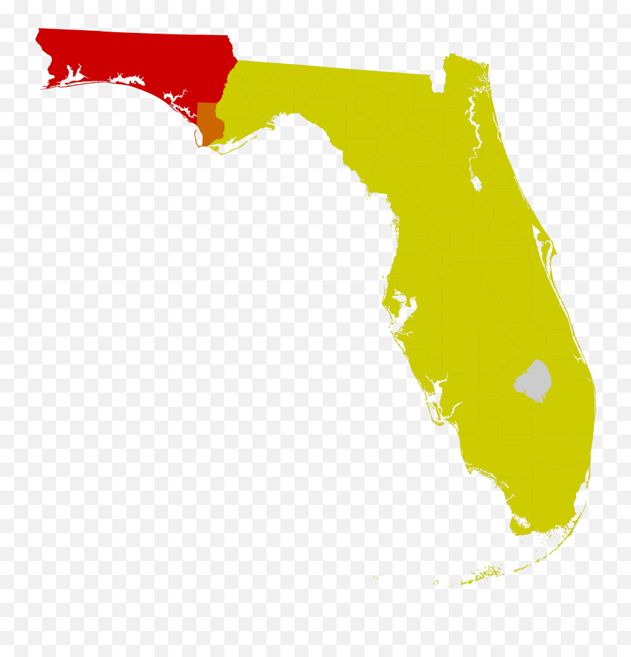 Utc Hue4map Usa - Map Of Florida Emoji,Florida Emoji