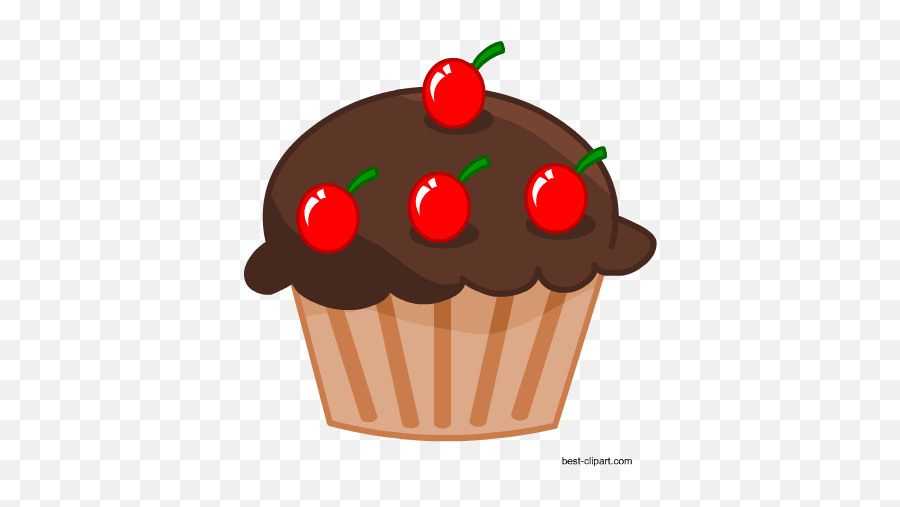 Free Cake And Cupcake Clip Art - Cupcake Emoji,Emoji Cupcake