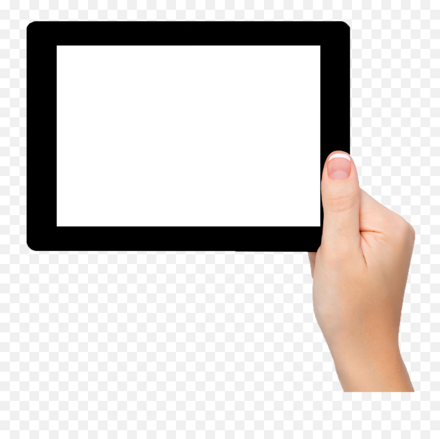 Tablet In Hand Png Image - Tab In Hand Png Emoji,Emoji Keyboard For Ipad
