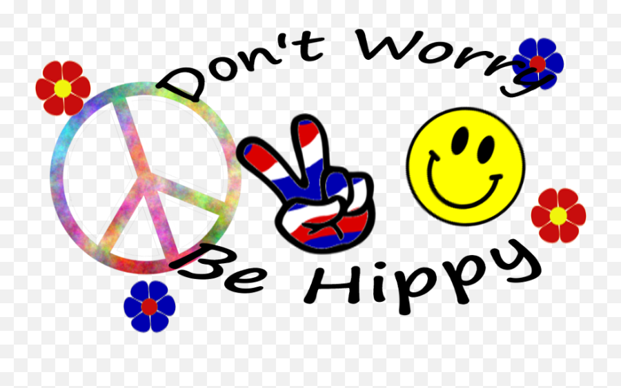 Be Hippy - Smiley Emoji,Hippy Emoticon