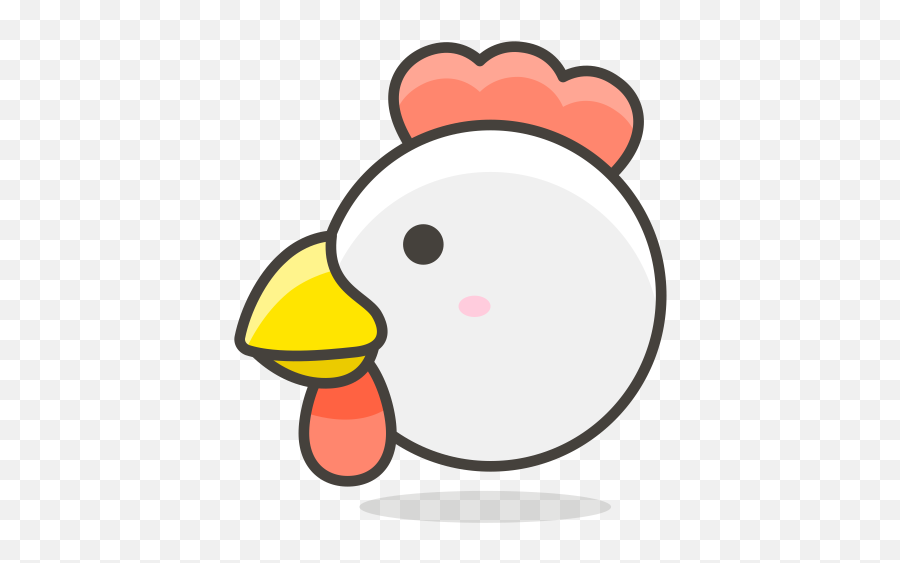Chicken Emoji Icon Of Colored Outline - Chicken Icon Png Clipart,Chicken Emoji Transparent