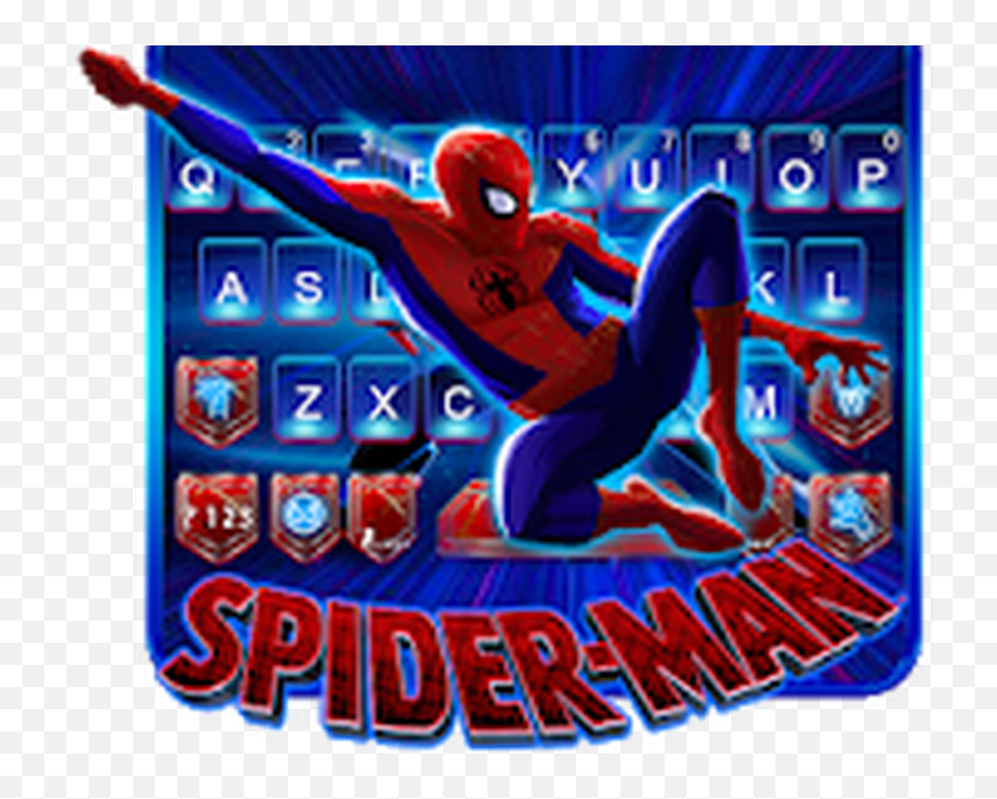 Spiderverse Keyboard Theme 1 - Go Launcher Spiderman Theme Emoji,Spiderman Emoji