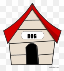 Free Dog Clip Art Dog House And Puppy - Doghouse Clipart Transparent Emoji,Dog House Emoji