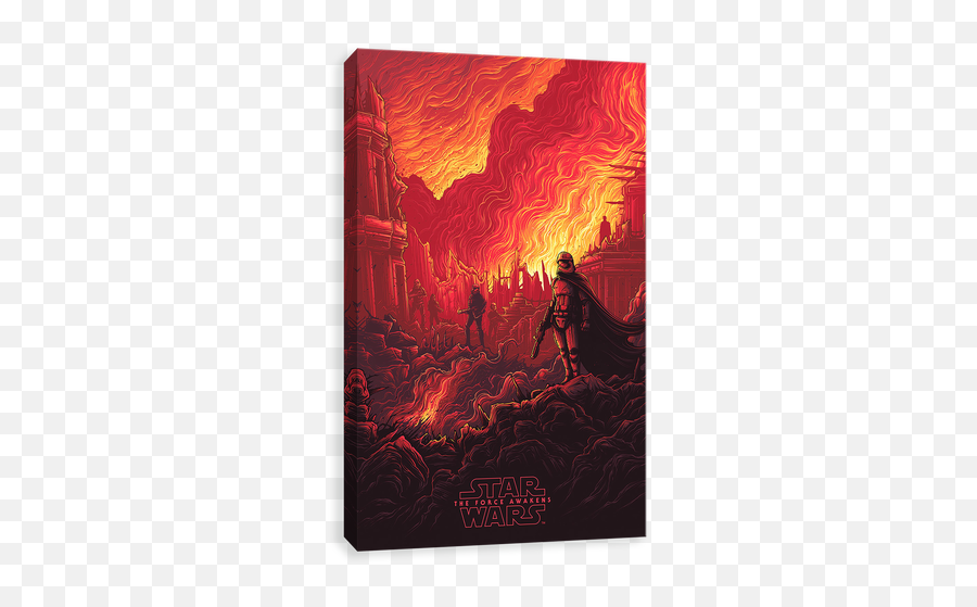 Captain Phasma On Takodana - Star Wars The Force Awakens Poster Art Emoji,Emoji Landscapes