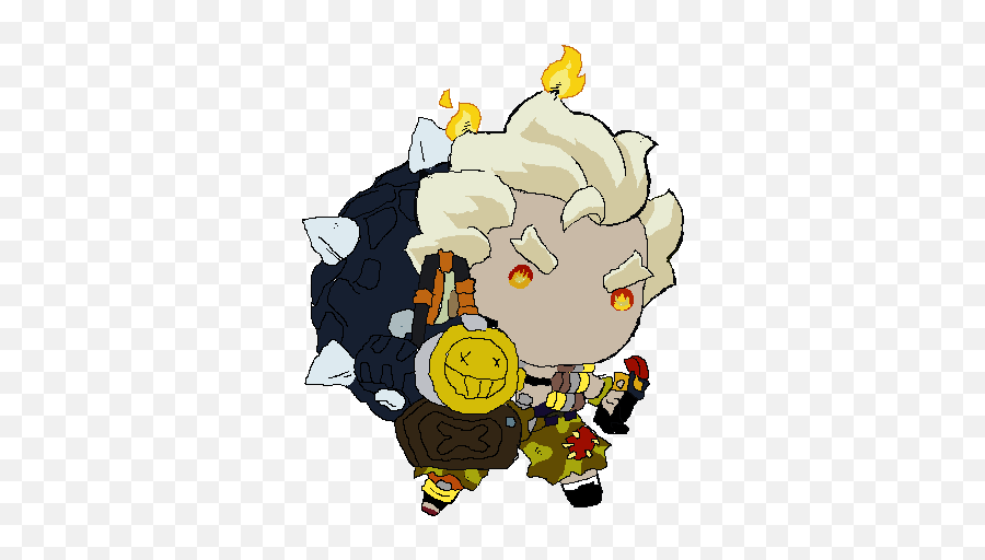 Rosethorns Gallery - Drawing Junkrat Chibi Emoji,Thorn Emoji