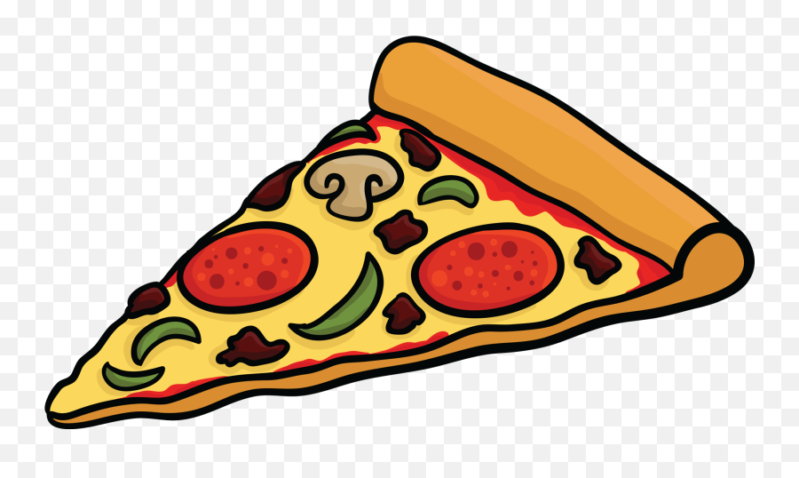 Junk Food Sticker Emoji Pack For - Slice Of Pizza Cartoon,Food Emoji App