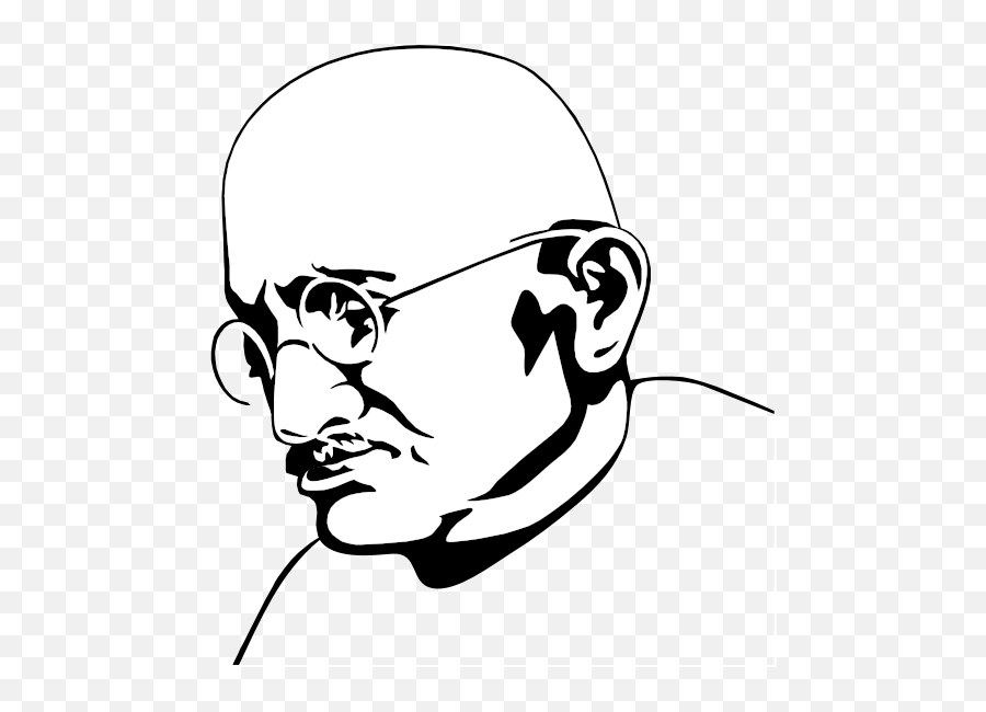 Mahatma Gandhi Portrait - Martin Luther King Jr Coloring Emoji,Magic Lamp Emoji