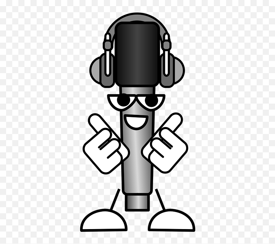 Free Headphones Music Vectors - Microphone Funny Png Emoji,Listening Emoticon