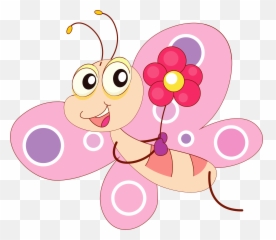 Pink Butterfly Vector Clipart Image - Butterfly Clipart Emoji,Butterfly Emoji Apple