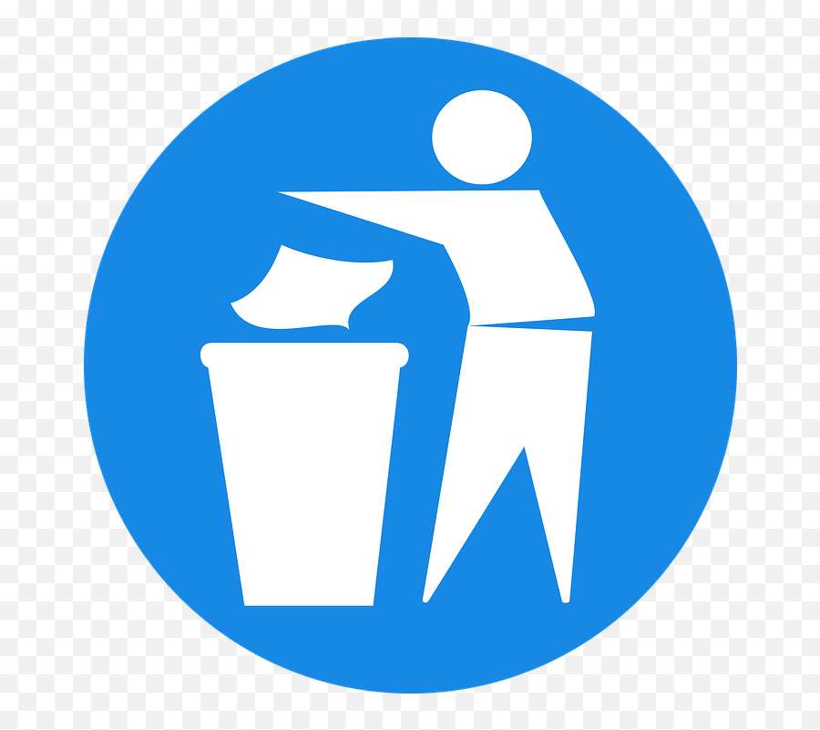 Man Recycling Trash - Symbol Swachh Bharat Logo Emoji,Recycle Paper Emoji