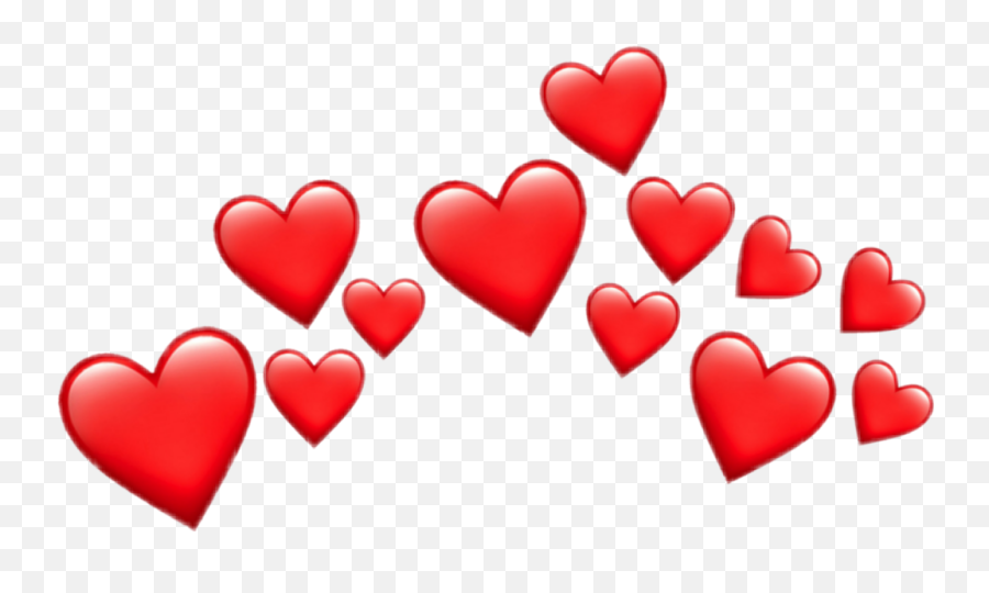 Red Heart Filter Hearts Redheart Emoji - Red Heart Emoji Crown,Red Heart Emoji Png