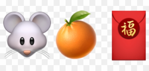 Cute Iphone Emoji Animal Tangerine - Cartoon,Tangerine Emoji