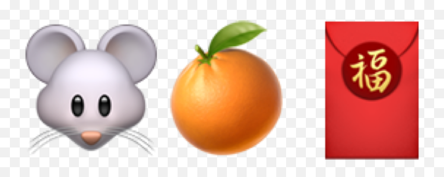 Cute Iphone Emoji Animal Tangerine - Cartoon,Tangerine Emoji