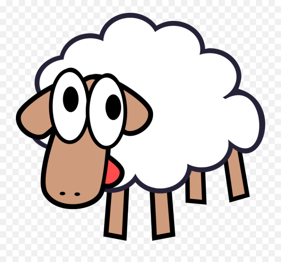 Lamb Sheep Clip Art Free Vector For Free Download About Free - Cartoon Sheep Transparent Background Emoji,Lamb Emoji