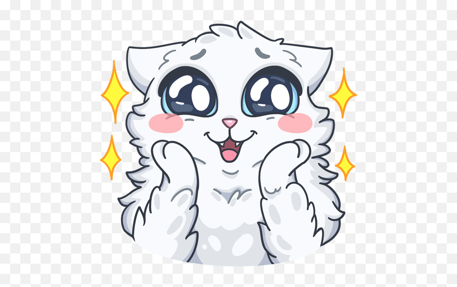 Snowball Cat Stickers By Hira Akram Emoji,Snowball Emoji