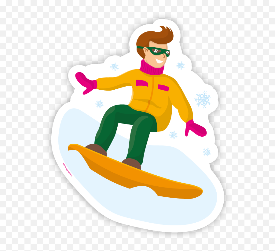 Snowboarder - Illustration Emoji,Snowboard Emoji