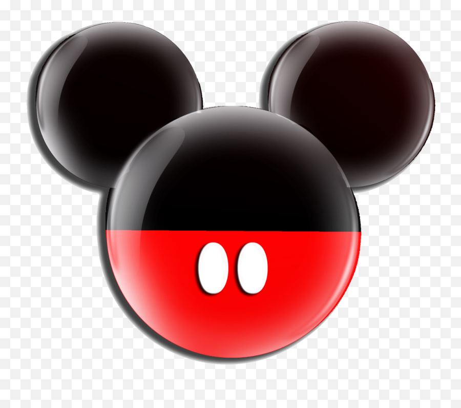 Mickey Mouse Head Clipart - Mickey Mouse Black And Red Emoji,Mickey Mouse Emoticon