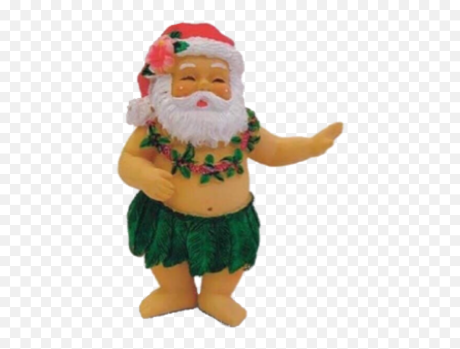 Santa Hula Hawaiian Freetoedit - Christmas Tree Hawaii Ornament Emoji,Hula Emoji