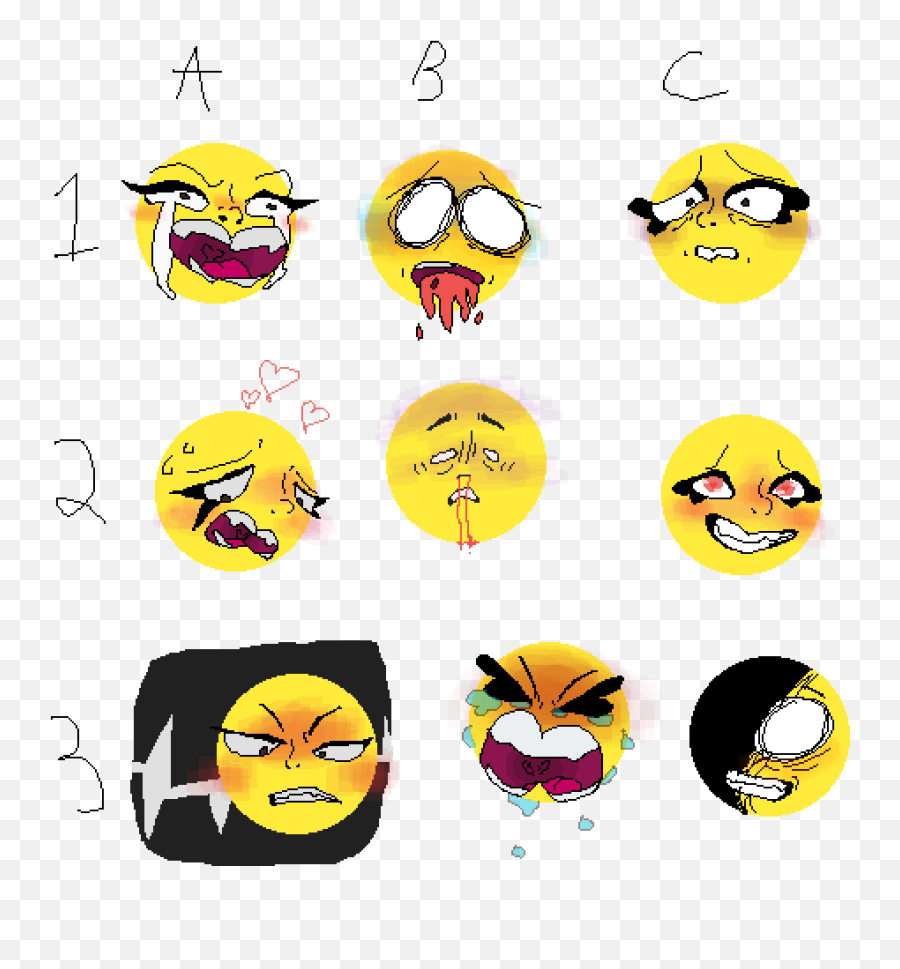 Pixilart - Yyeeeet Emotion Request Thing By Lillicat Smiley Emoji,Smiley Face Clip Art Emotions