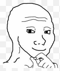 Download 41 Kb Png - Transparent Wojak Emoji