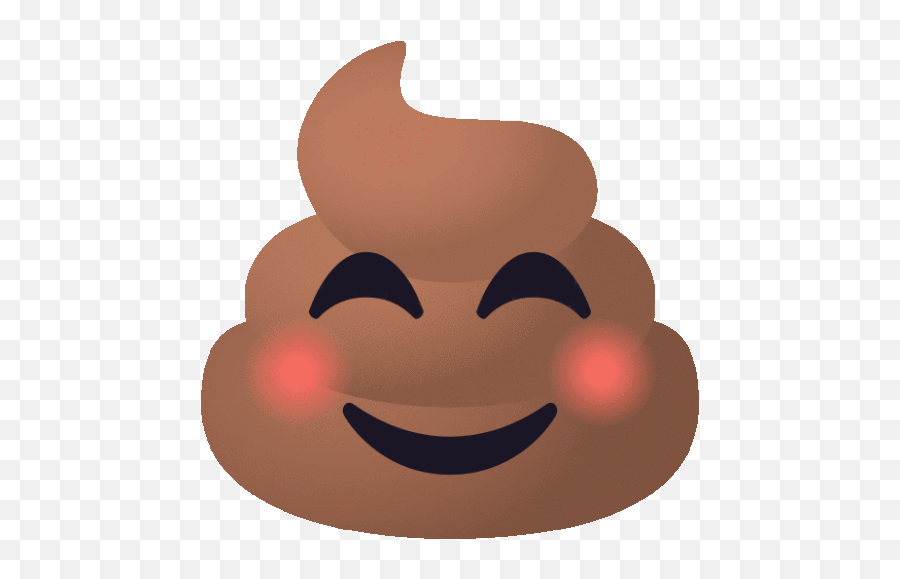 Blushing Pile Of Poo Gif - Blushing Pileofpoo Joypixels Discover U0026 Share Gifs Smiley Emoji,Blush Emoji Transparent