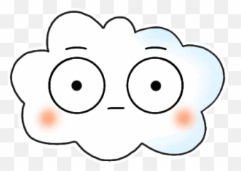Cloud Emoji Sticker - Cute Discover u0026 Share GIFs Holdit Klistermærke Til Covers