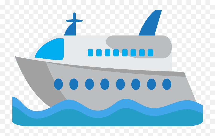 Passenger Ship Emoji Clipart - Marine Architecture,Ship Emoji