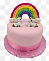 3 Pcs Rainbow Cake Topper Birthday - Decorating Supply Emoji