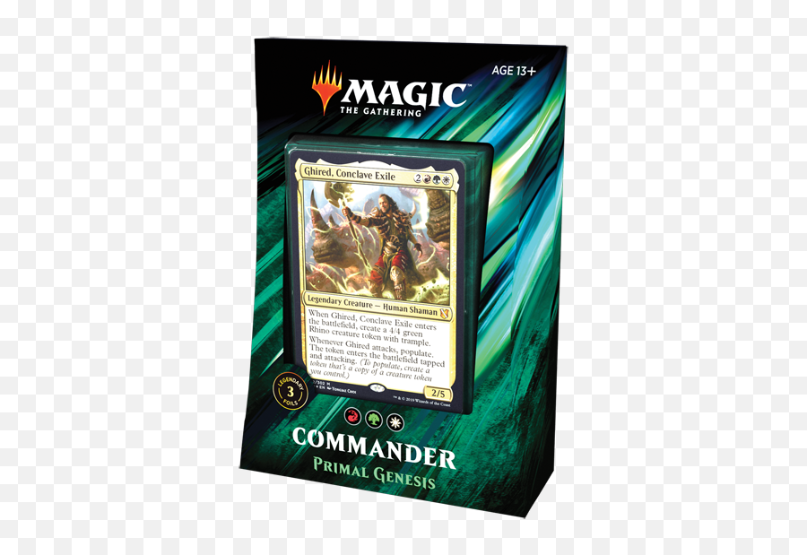 Other Mtg Items Volkan Baga Official Siege Rhino Wizards - Commander 2019 Primal Genesis Emoji,Genie Lamp Emoji